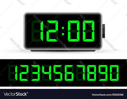 Digital Clock Number Set Time Icon