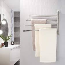 Wall Mount Bathroom Swivel Towel Bar