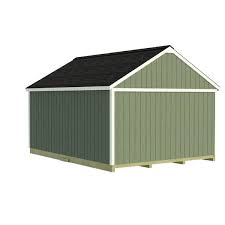 Best Barns New Castle 16 Ft X 12 Ft Wood Storage Shed Kit With Floor Including 4 X 4 Runners Clear