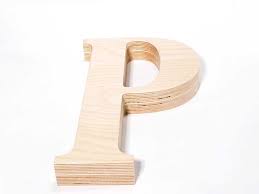 Large Wood Letter Decorate With Large