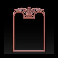 Mirror Classical Carved Frame 3d