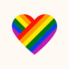 Rainbow Heart Lgbt Pride Month Icon Vector