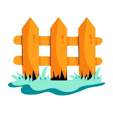 Premium Flat Icon Of Garden Fence