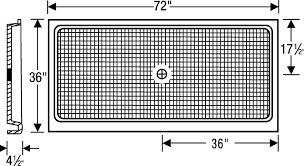 36 X 72 Shower Base Superior Home