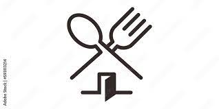 Home And Spoon Logo Design Restaurant