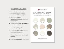 Benjamin Moore Morning Dew Palette