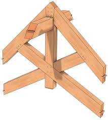 scissor truss joinery detail timber