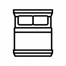 Double Bed Top View Floor Plan