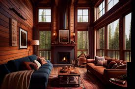 Premium Photo Chalet Cozy Interior