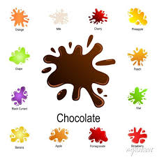 Splash Of Chocolate Icon Detailed Set