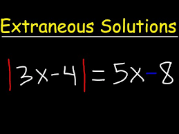 Extraneous Solutions Of Absolute Value