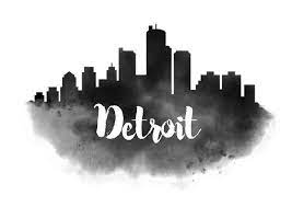 Detroit Skyline Icon Stock Vector By