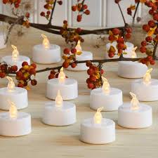 Lumabase Battery Operated Amber Led Tea Lights Value Pack 24 Count