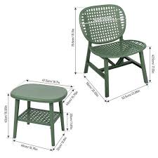 Plastic Patio Conversation Chair Set