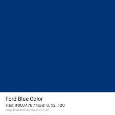 Ford Brand Color Codes Brandcolorcode Com