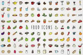 Food Icons Clip Art Hand Drawn Clipart