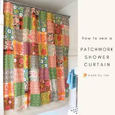 How To Sew A Patchwork Shower Curtain