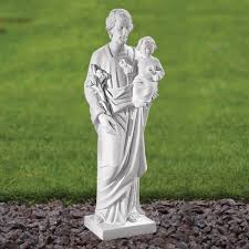 St Joseph 60cm Marble Resin Garden Statue
