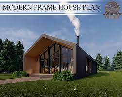 Bathroom Modern Frame House Plan