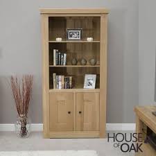 Bordeaux Oak 2 Door Bookcase House Of Oak