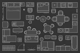 Floor Plan Icons Set For Design