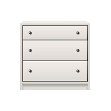 Realistic Vector Icon White Chest Of