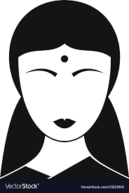 Indian Woman Icon Simple Style Royalty