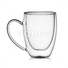 Empty Transpa Double Wall Glass Cup