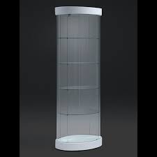 Oval Tempered Glass Display Tower Free