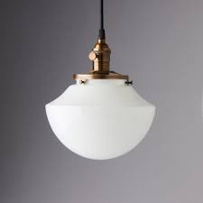 Milk Glass Pendant Light Fixture