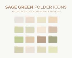 Sage Green Folder Icons For Mac