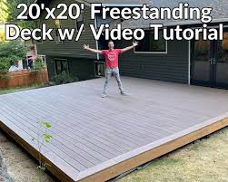 Freestanding Deck Plans With Step By