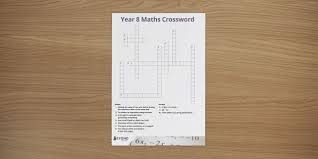 Year 8 Maths Crossword Beyond