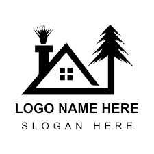 Wood House Ilration Logo Design