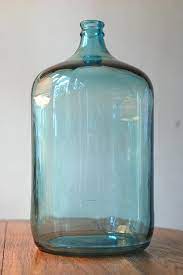 Vintage Blue Glass Water Jug
