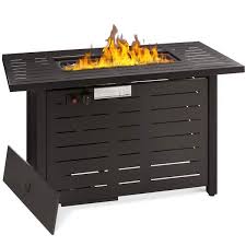 Rectangular Steel Fire Pit Table