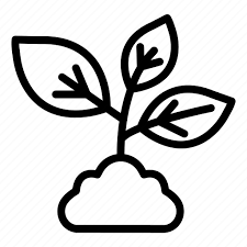 Leaf Plant Seeding Icon