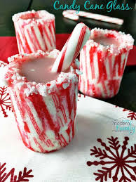 Candy Cane Glasses With Peppermint Milk