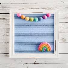 Modern Boho Rainbow Pastel Letter Board