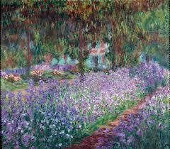 Garden At Giverny By Claude Monet