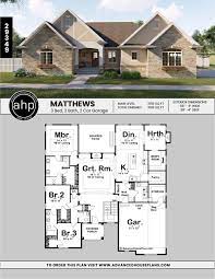 1 Story Cottage House Plan Matthews