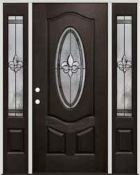 Finer Doors Fleur De Lis 3 4 Oval Pre