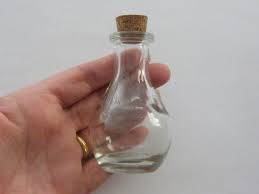 1 Glass Bottle With Cork