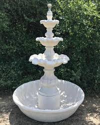 White Marble Garden Fountain