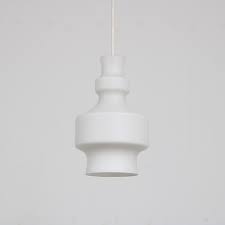 Vintage Milk Glass Pendant Lamp For
