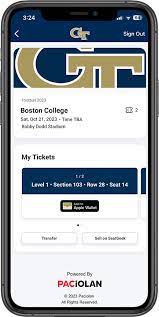 Mobile Tickets Georgia Tech