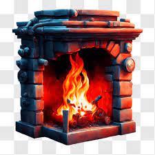 Cozy Fireplace With Burning Fire Png