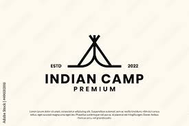 Indian Home Camp Lines Culture Logo