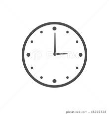 Wall Clock Logo Icon Design Template