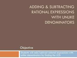 Subtracting Rational Expressions With